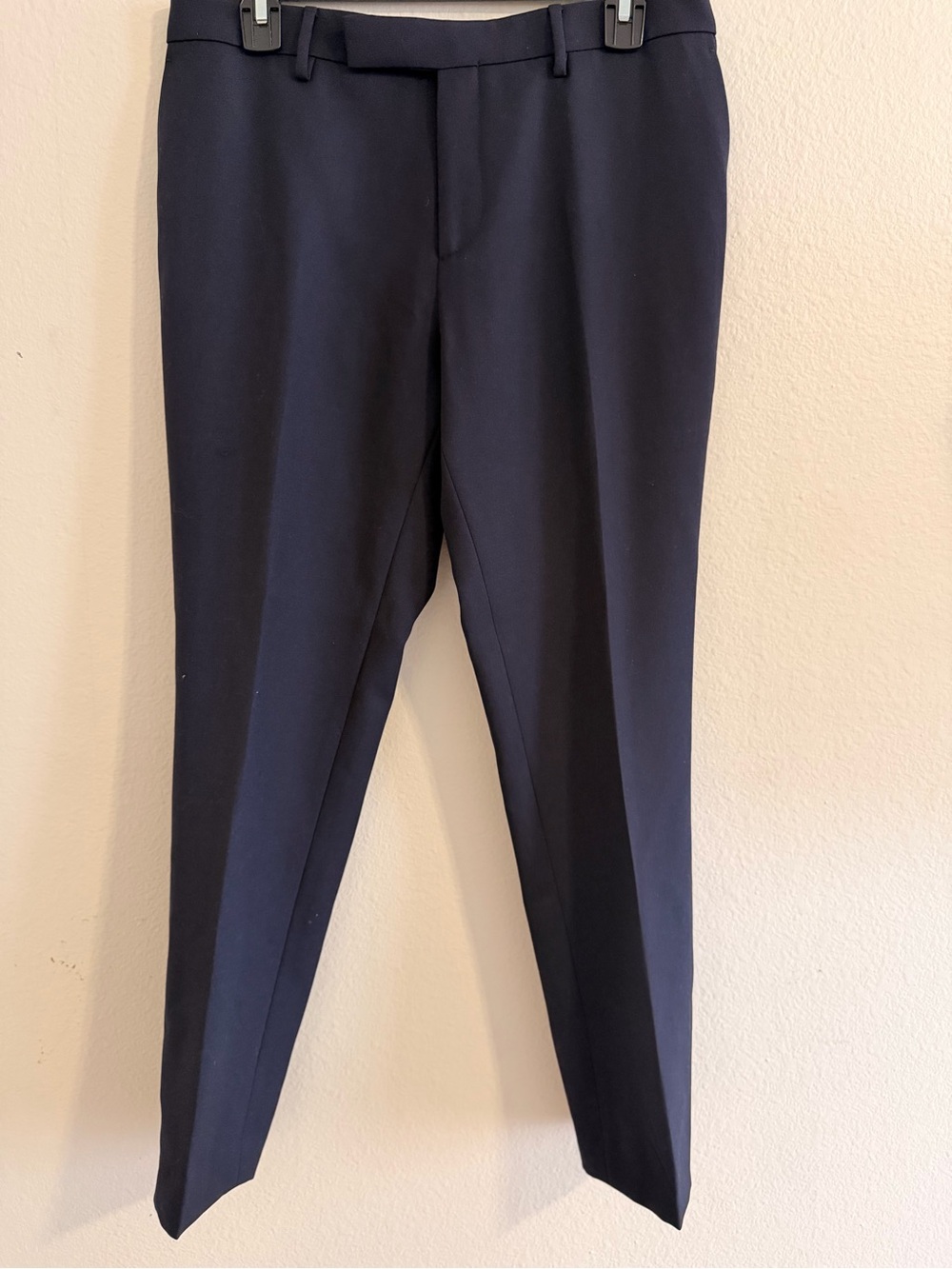 Etro Straight Leg Pants in Navy, Size 10 EU 46